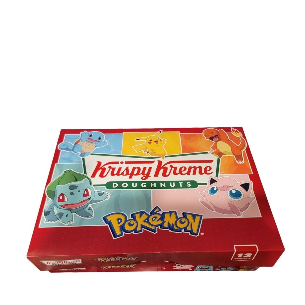 Krispy Kreme x Pokémon 12 Count Doughnut Box 2026 Unused Limited Edition!!